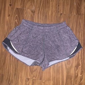 Lululemon Gray Hotty hot shorts size 8